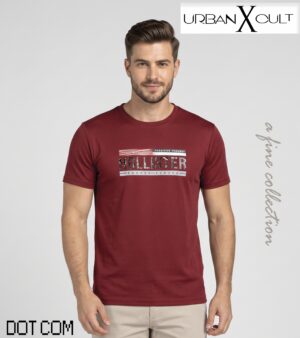 2ee4245b-f223-44f8-b71a-db6eed49806d Urban Cult Burgundy Signature Graphic T-Shirt