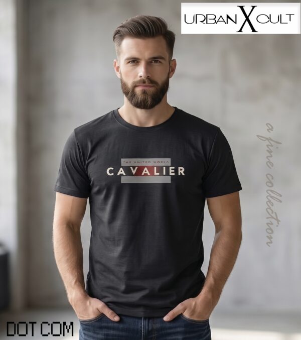 Urban Cult Cavalier Black Graphic T-Shirt