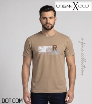 3fb3f092-58bd-451b-ab3b-7a819b00f325 Urban Cult Beige Graphic Crew Neck T-Shirt