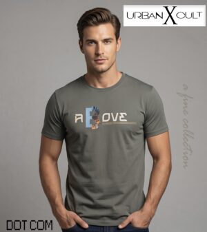 612b6e7f-1789-4a88-8f69-f3d0b181b116 Urban Cult Olive Grey Above Graphic T-Shirt